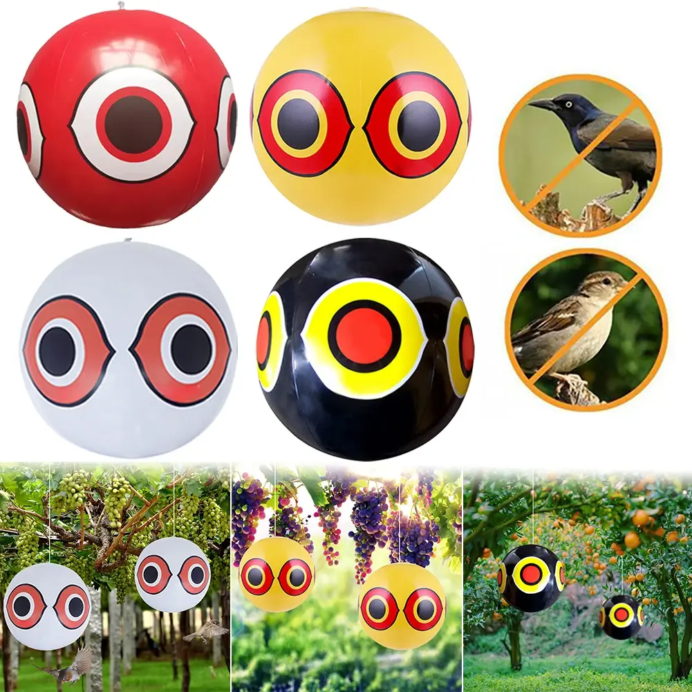 1-5pcs Balloon Bird Repellent 40cm Scare Birds Repeller Keep Ducks Away from Swimming Pool Outdoor Repellent Ball Inflatable