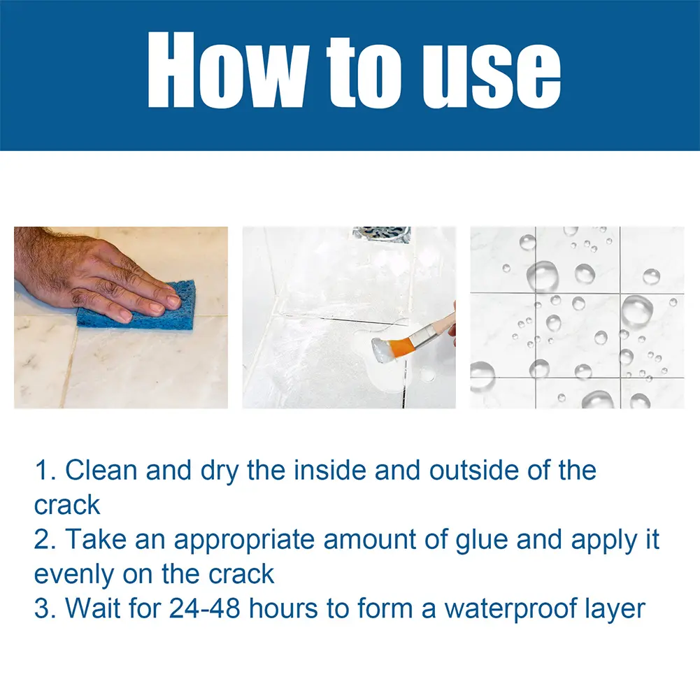 Super Strong Waterproof Anti-Leakage Agent Weather Resistance Waterproof Insulation Sealant Repairing Leak Adhesive Repair Tool