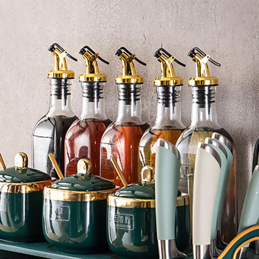 1-5PCS Oil Vinegar Bottle Stopper Leak-proof Oil and Vinegar Dispenser Pour Spouts Ergonomic Multifunctional for Most Bottles