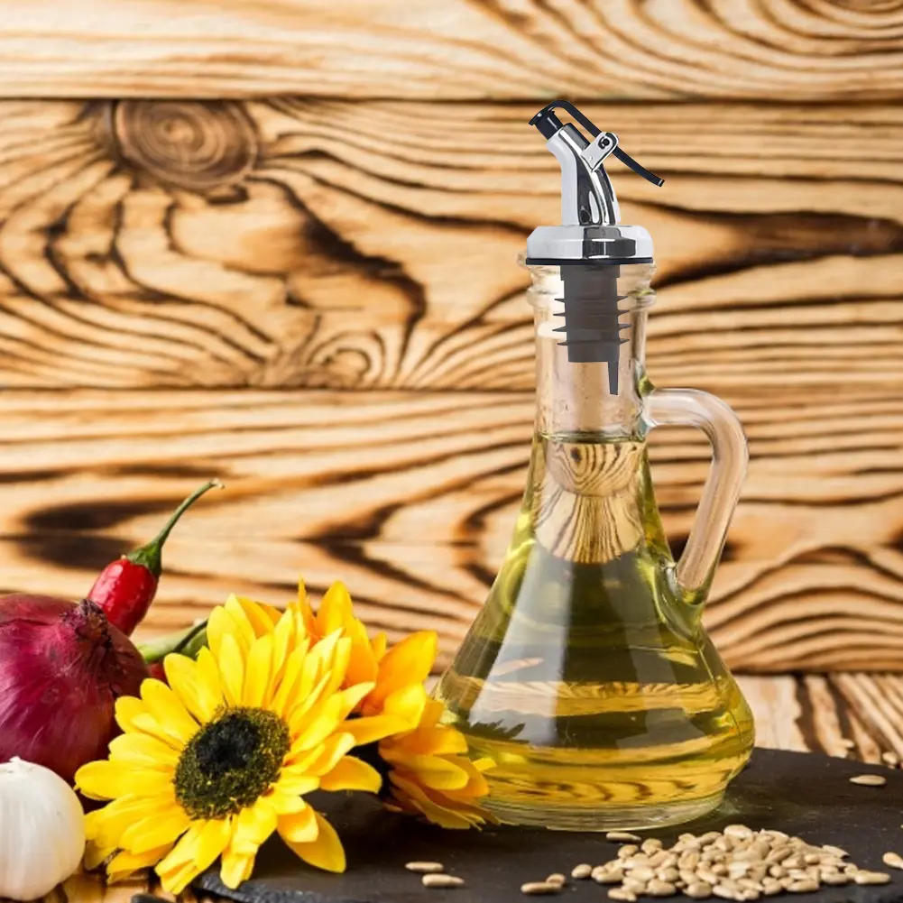 1-5PCS Oil Vinegar Bottle Stopper Leak-proof Oil and Vinegar Dispenser Pour Spouts Ergonomic Multifunctional for Most Bottles