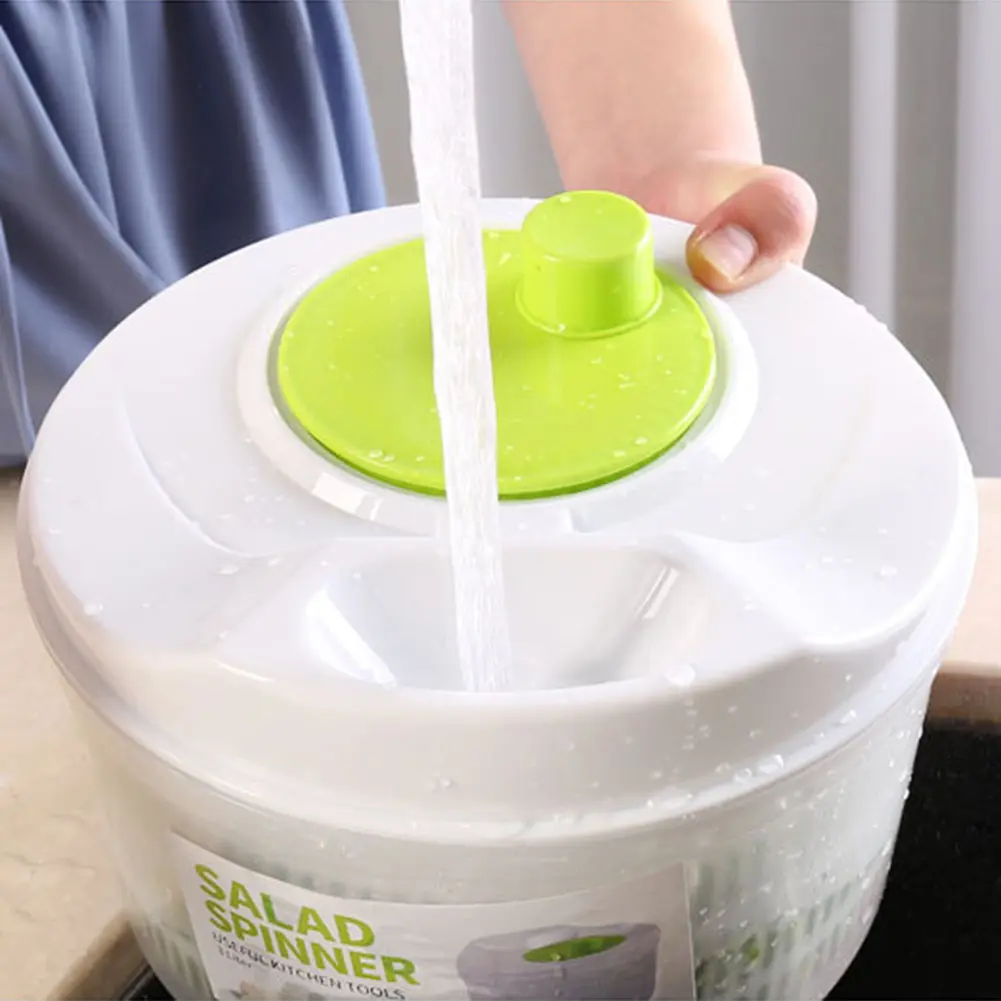 3 L Fruit Washer Quick and Easy Multi-Use Vegetable Dryer Drainer Strainer Kitchen Gadget with Bowl & Colander for Home Kitchen
