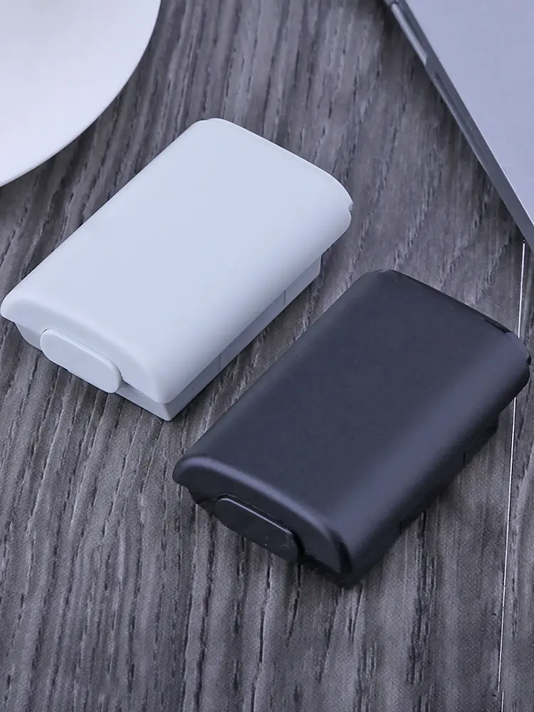 ABS Battery Back Pack Case with Sticker Plastic Wireless Controller Battery Cover Game Accessories Replacement for Xbox 360