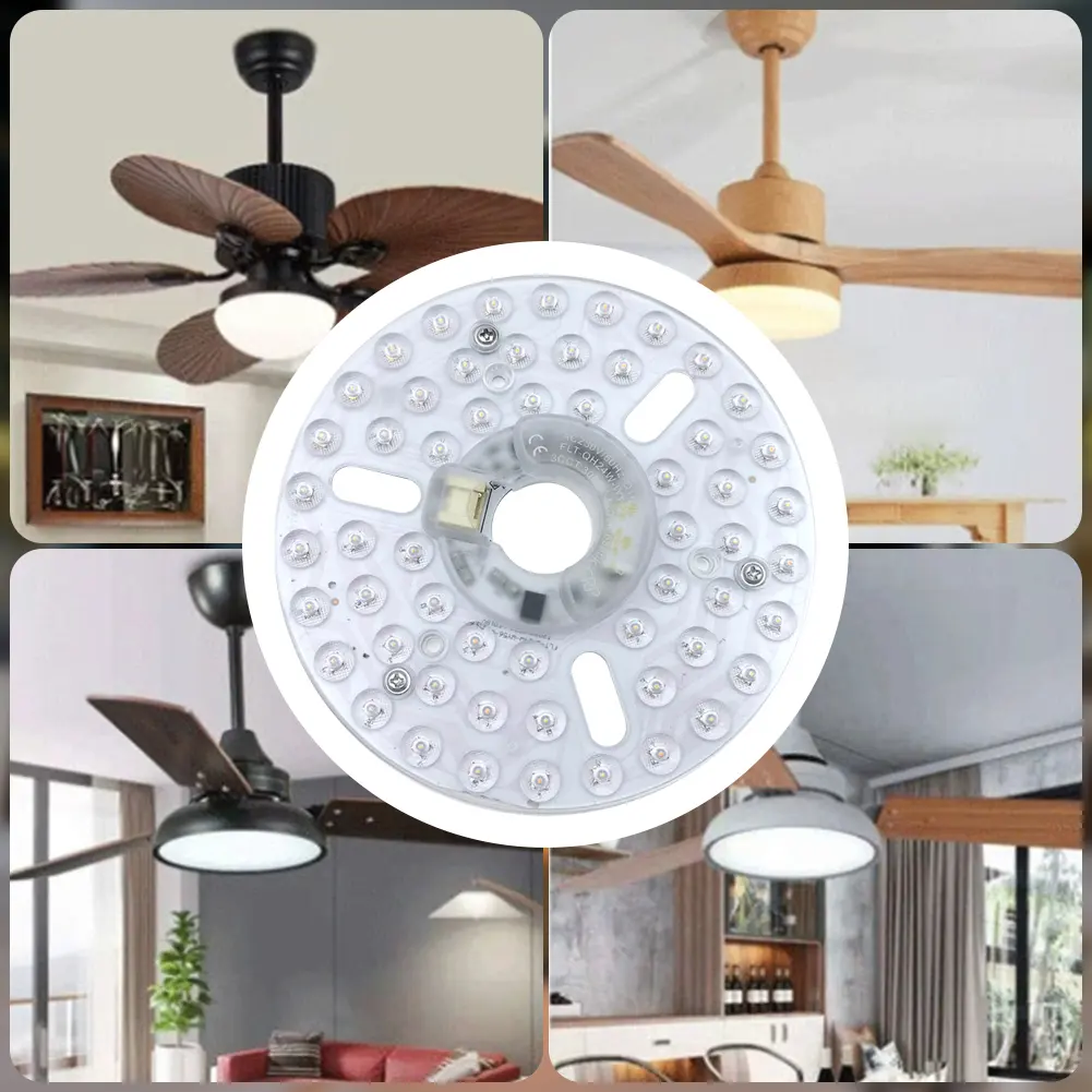 3.9/4.9/6.2 Inch 15/18/24W Ceiling Flush Light Replacement Panel CRI90 Pendant Light Round Panel Flush Mount Ceiling Light Panel