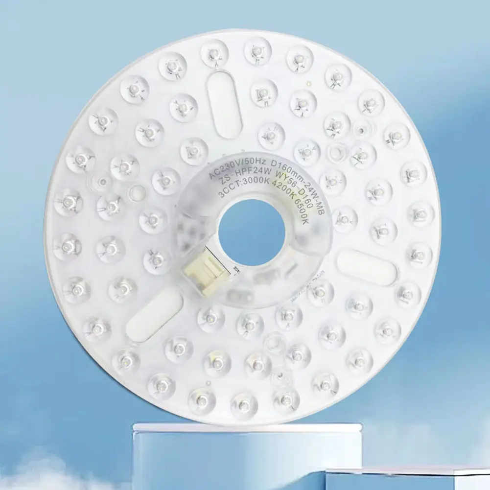 3.9/4.9/6.2 Inch 15/18/24W Ceiling Flush Light Replacement Panel CRI90 Pendant Light Round Panel Flush Mount Ceiling Light Panel