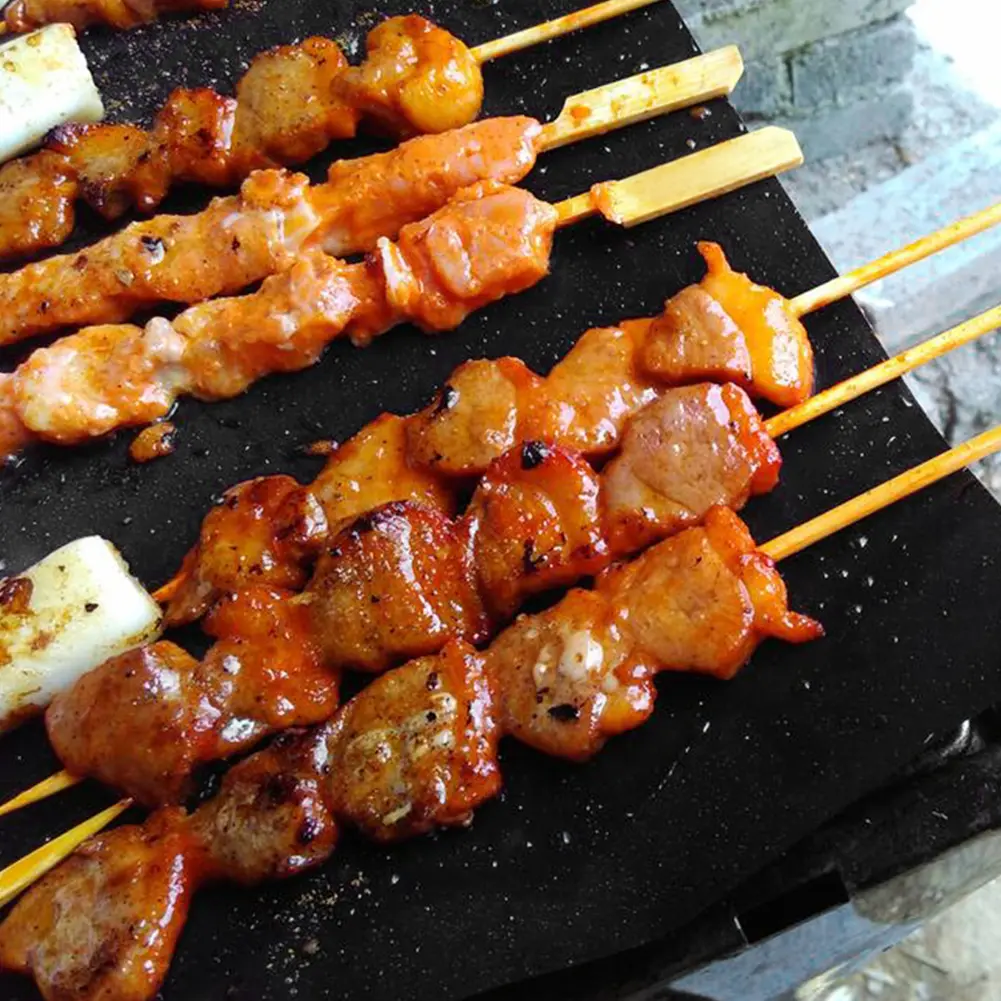 Outdoor Picnic Non-toxic Oven BBQ Grill Mat Multi-functional Practical Convenient Reuse Non-stick Barbecue Baking Pad