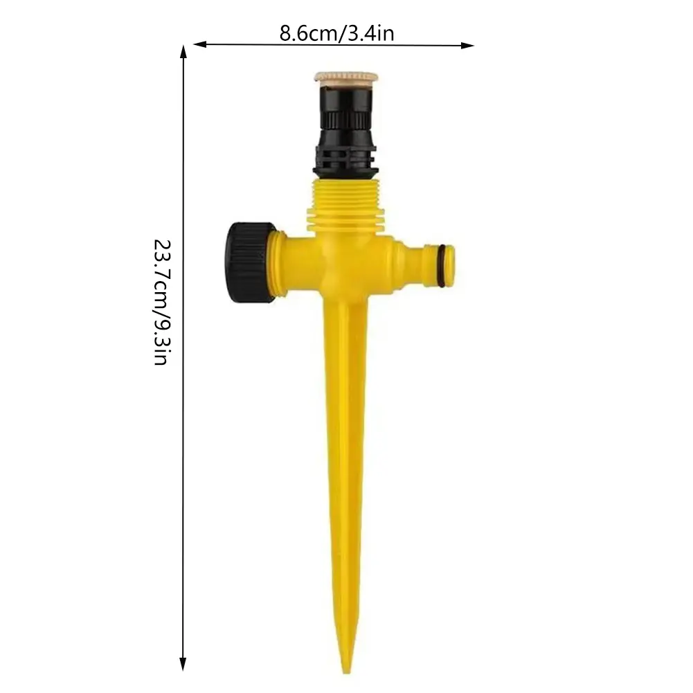 5pcs Auto Irrigation System 360 Degree Rotation Irrigation Watering Sprinkler Corrosion Resistant for Garden Lawn