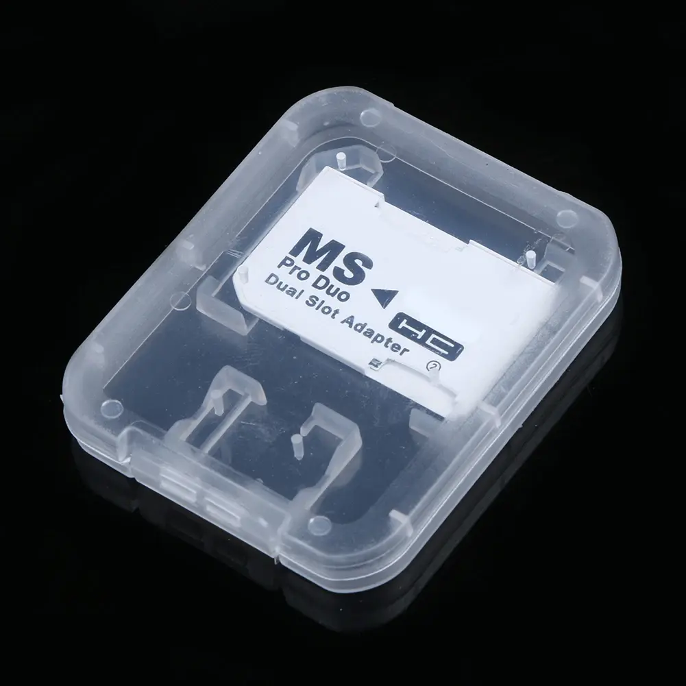 Support Memory Card Adapter Dual Slot Card Reader Micro SD SDHC TF To Memory Stick MS Card Pro Duo Reader Adapter For Sony PSP