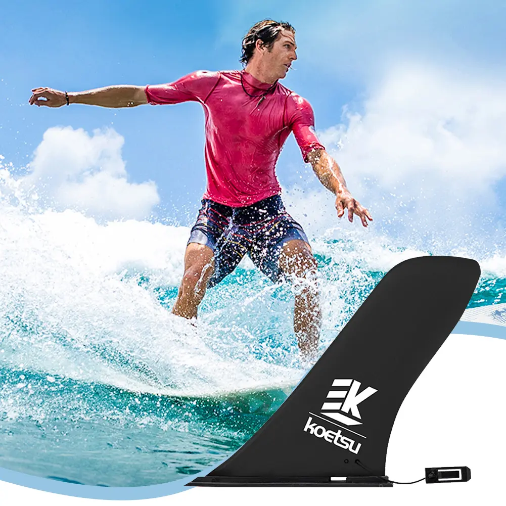 Paddle Board Fin Quick Release Surfboard Tail Fin Detachable Stand Up Board Fin Protective for Long Board Surfboard