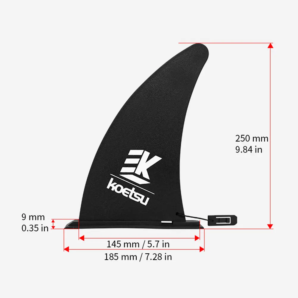 Paddle Board Fin Quick Release Surfboard Tail Fin Detachable Stand Up Board Fin Protective for Long Board Surfboard