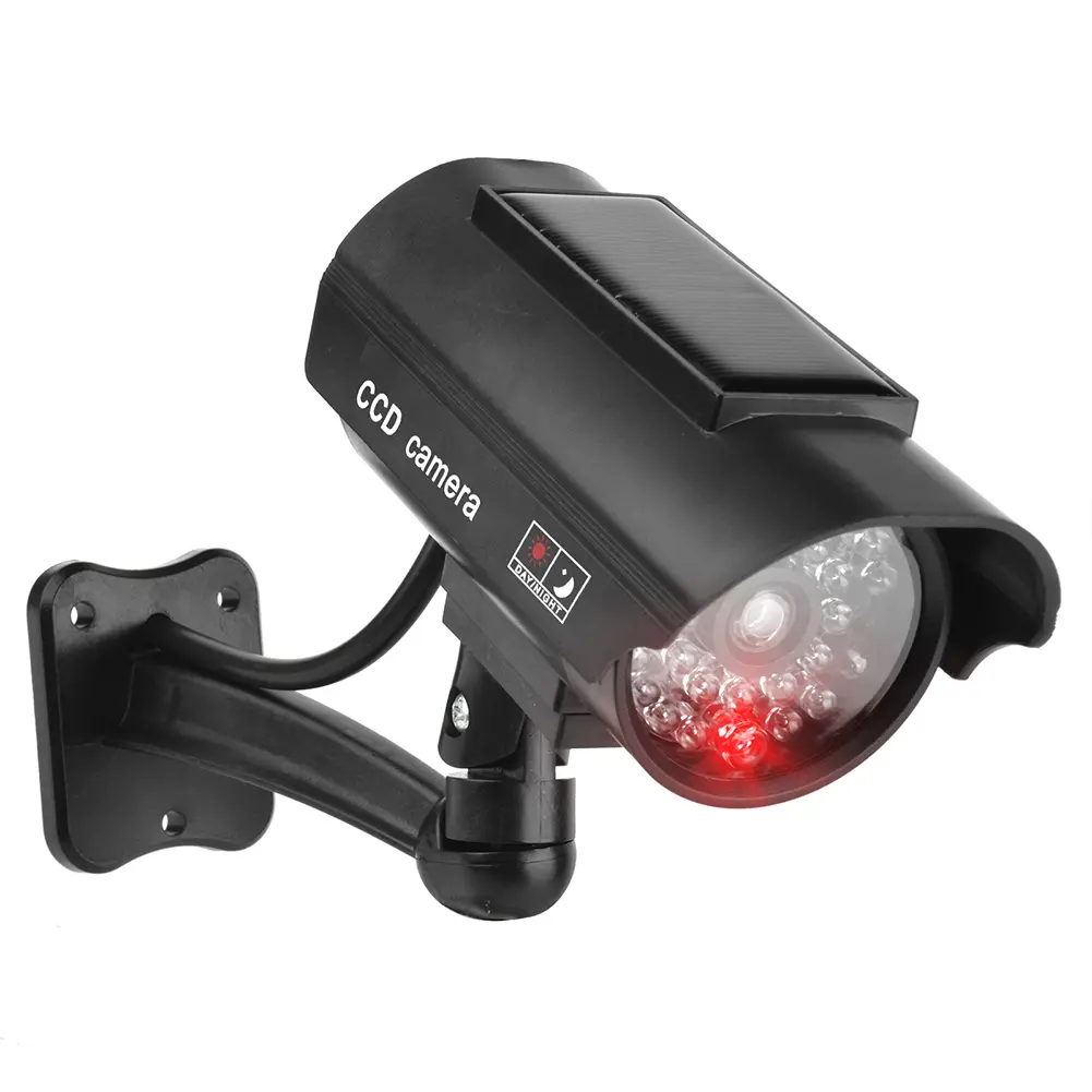 Dummy CCTV Camera Weatherproof Fake Surveillance Camera with Flashing Red LED Light CCTV Security Camera Indoor Or Outdoor Use