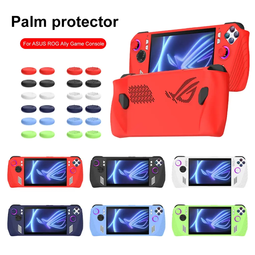 Game Console Case Soft Silicone Shell Sleeve Anti-Scratch Protector Cover Sleeve Dustproof Game Accessories for ASUS ROG Ally