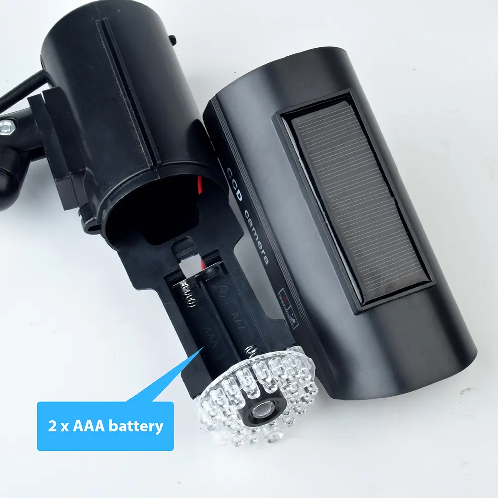 Dummy CCTV Camera Weatherproof Fake Surveillance Camera with Flashing Red LED Light CCTV Security Camera Indoor Or Outdoor Use