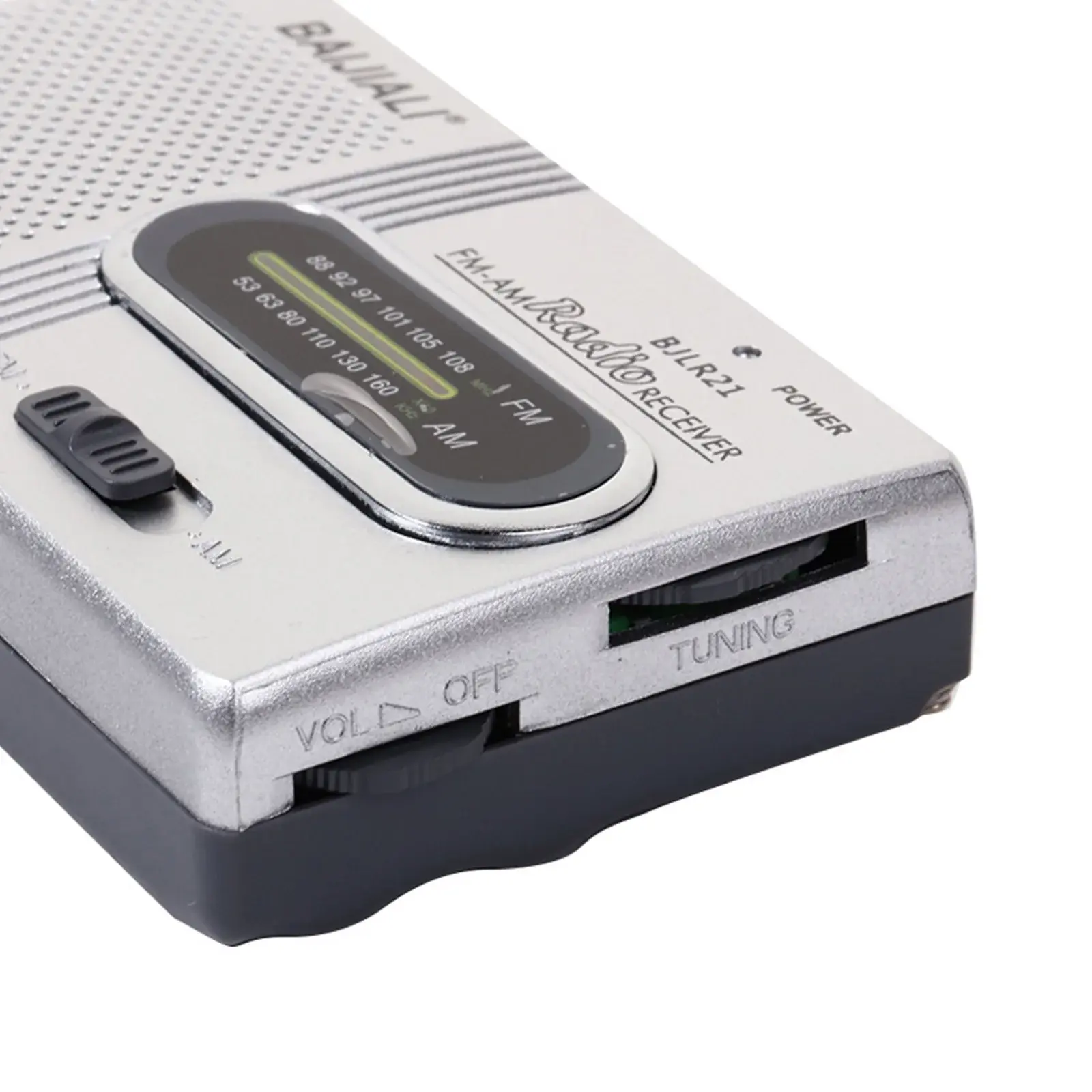 Mini FM Radio Receiver Telescopic Antenna Full-wave Band Multifunctional Radios AA Battery Powered Built-in Speaker for Elderly