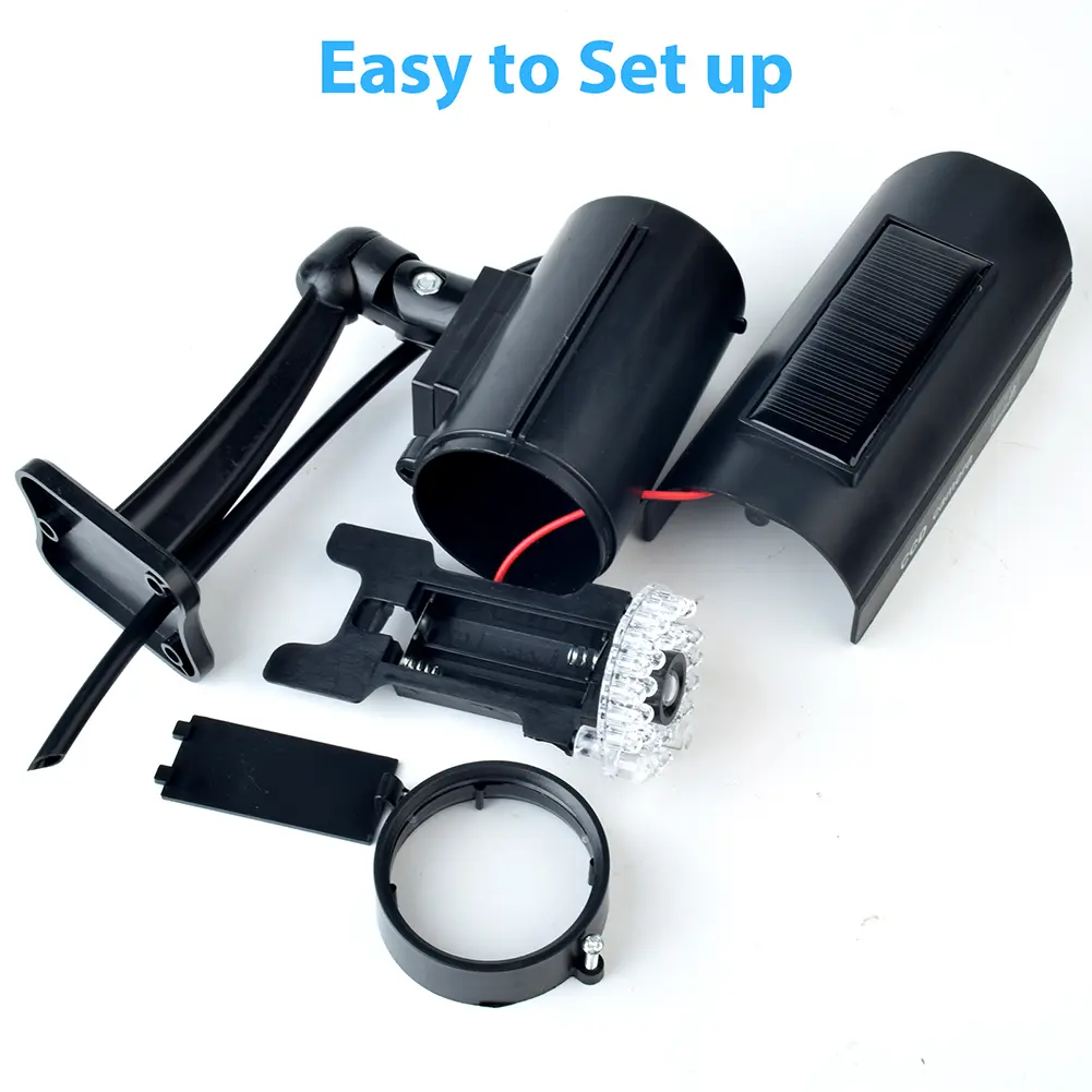 Dummy CCTV Camera Weatherproof Fake Surveillance Camera with Flashing Red LED Light CCTV Security Camera Indoor Or Outdoor Use