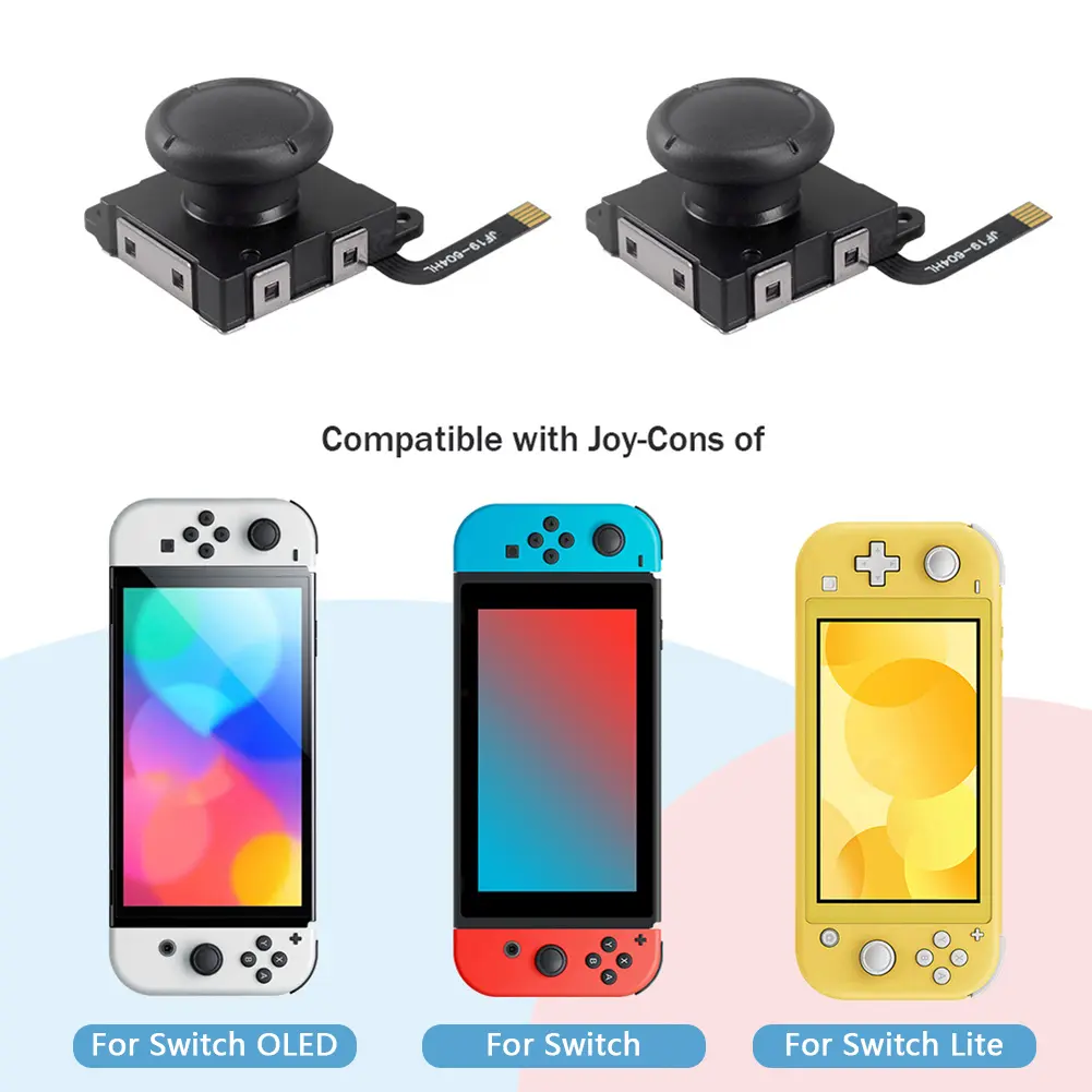 1-5pcs For Switch/Switch OLED/Switch Lite Hall Sensing Joystick Replacement No Drifting Higher Sensitivity Hall Thumb Stick