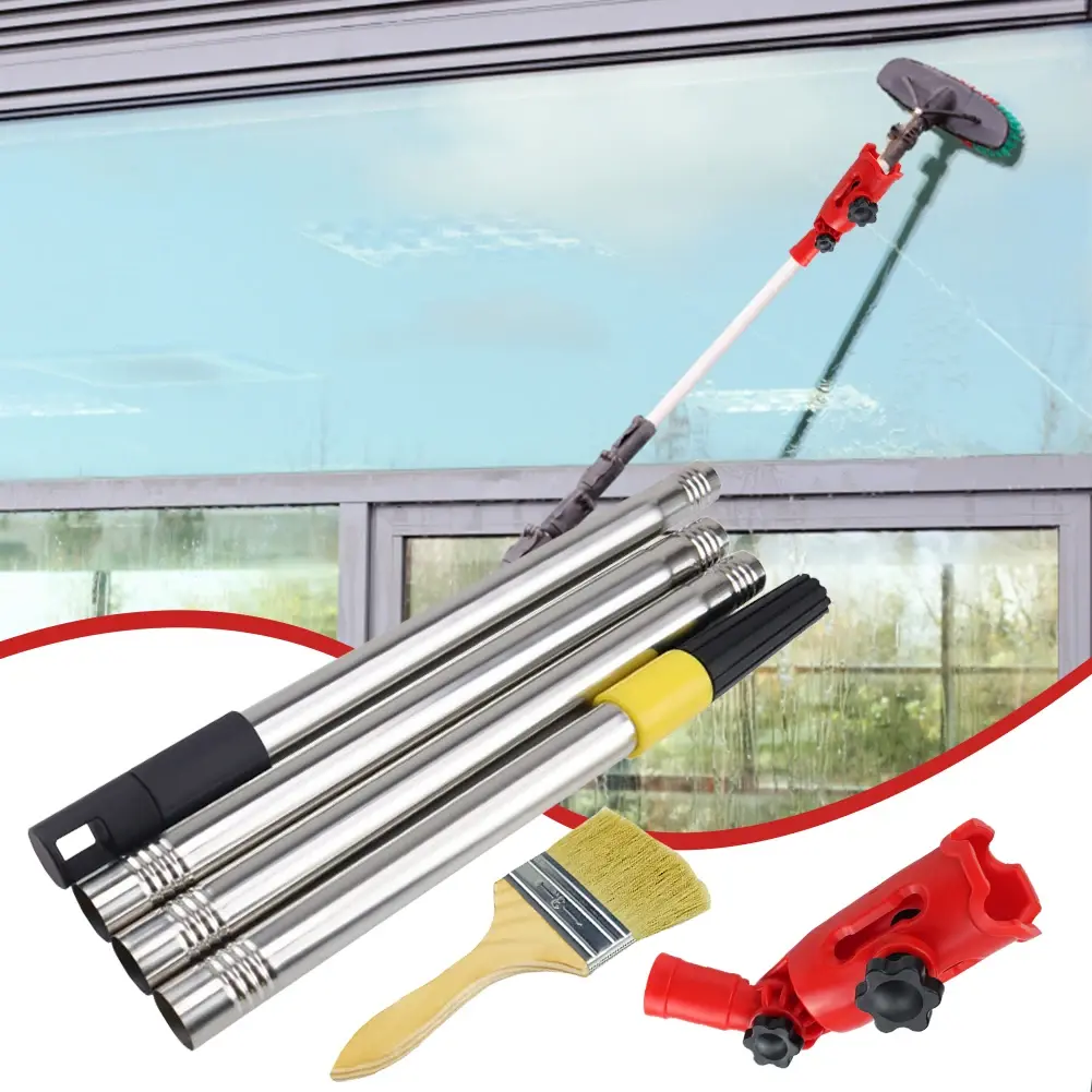 Multi-Angle Paint Brush Extender Set Telescopic Ceiling Wall Painting Rods Cleaning Brush for High Ceiling Trim Edge And Corner