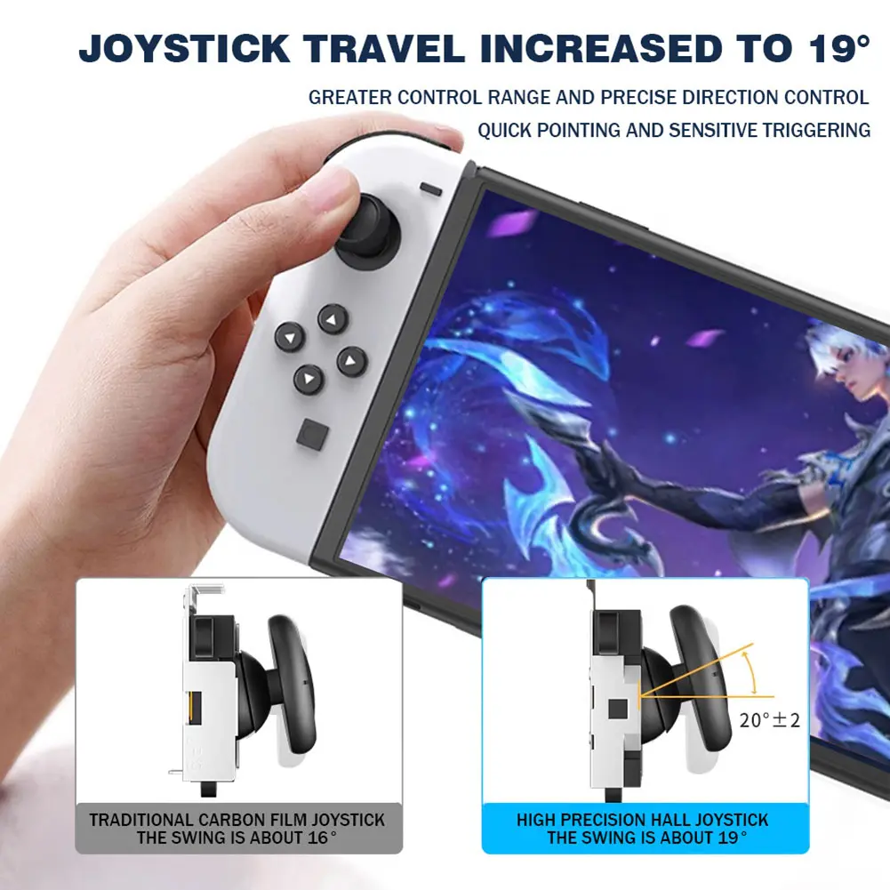 1-5pcs For Switch/Switch OLED/Switch Lite Hall Sensing Joystick Replacement No Drifting Higher Sensitivity Hall Thumb Stick