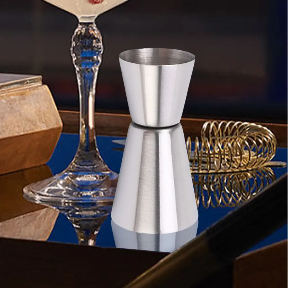 Double Jigger Shot Glass Measuring Cup Shot Measure Jigger Stainless Steel Jigger for Bartender Bar Supplies for Bartending