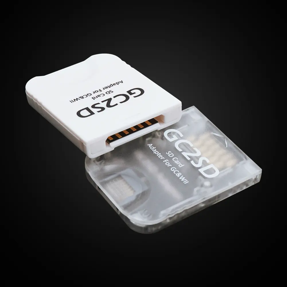 Professional GC2SD Memory Card Reader for SD Card Plug and Play Memory Card Slot Adapter for GameCube Wii Game Consoles