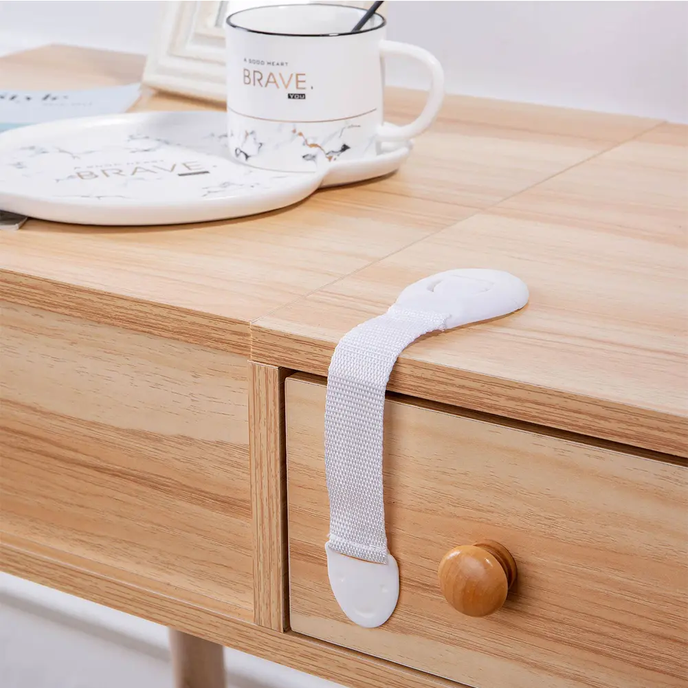1-20PCS Baby Safety Lock Adhesive Child Safety Strap Locks Versatile Kids Proof for Cupboards Door Window Refrigerator
