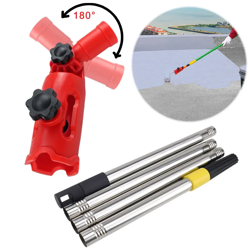 Multi-Angle Paint Brush Extender Set Telescopic Ceiling Wall Painting Rods Cleaning Brush for High Ceiling Trim Edge And Corner