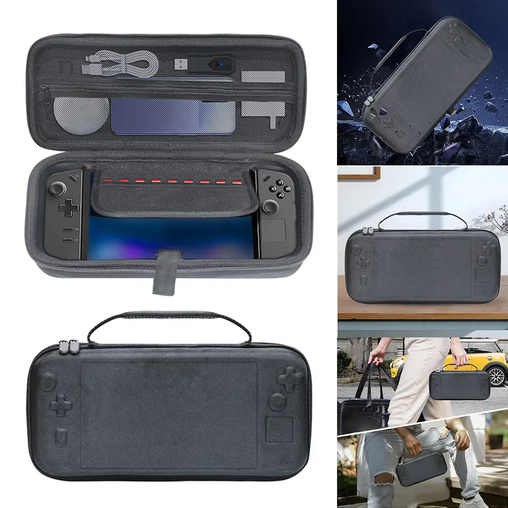 Hard Carrying Case Shockproof Portable Storage Bag Anti-Drop Carrying Bag with Mesh Pocket for Legion Go Game Console