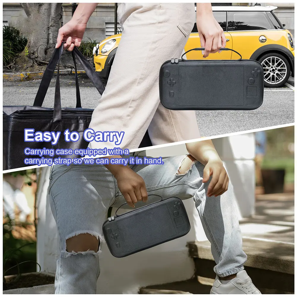 Hard Carrying Case Shockproof Portable Storage Bag Anti-Drop Carrying Bag with Mesh Pocket for Legion Go Game Console