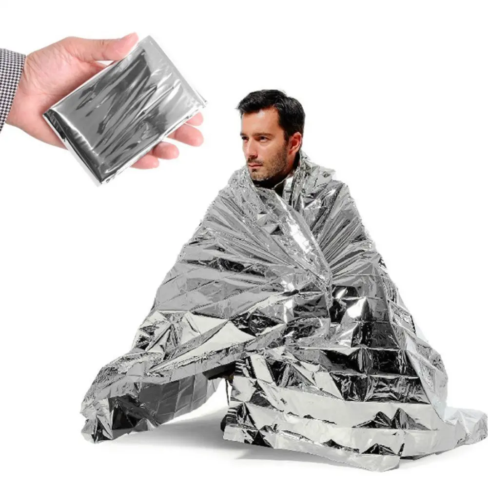 10-30Pcs Gold Silver Outdoor Survival And First Aid Blankets Camping Specific First Aid Supplies Insulation And Lifesaving Blank