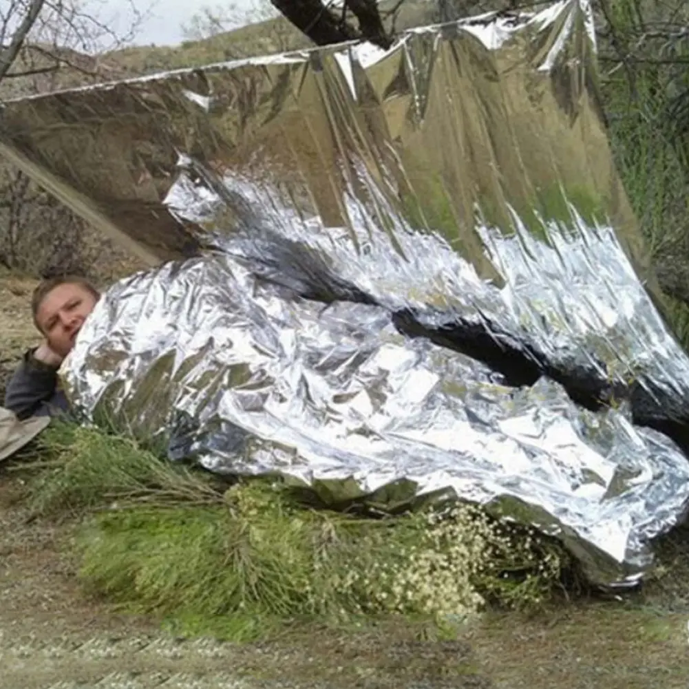 10-30Pcs Gold Silver Outdoor Survival And First Aid Blankets Camping Specific First Aid Supplies Insulation And Lifesaving Blank