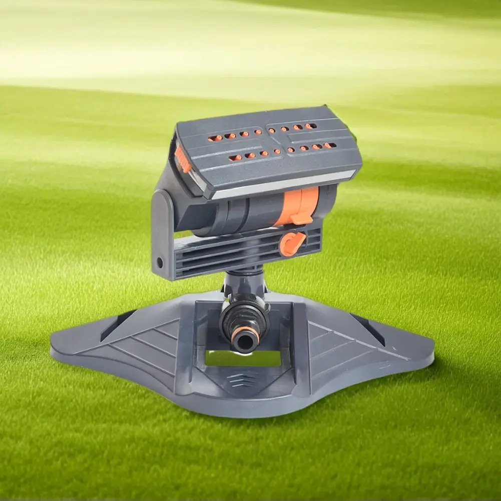 Large Coverage Lawn Sprinkler Adjustable Irrigation Watering System 16 Holes Rotating Lawn Sprinkler for Outdoor Yard Garden