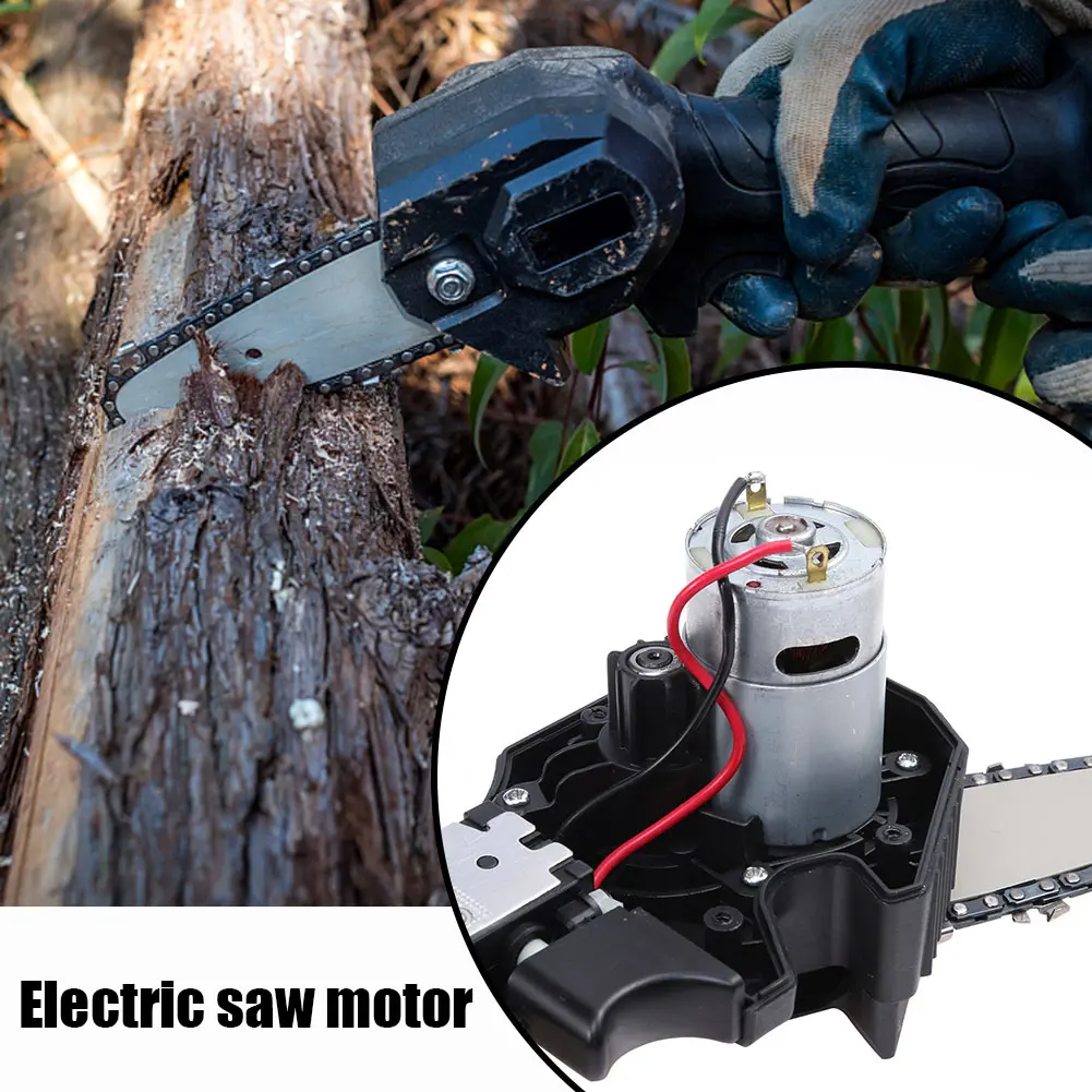 21V Electric Motor 14 Teeth Geared Motor 28000RPM 8.2mm Gear Diameter Power Tool Accessories for 550 Motor Lithium Chainsaw