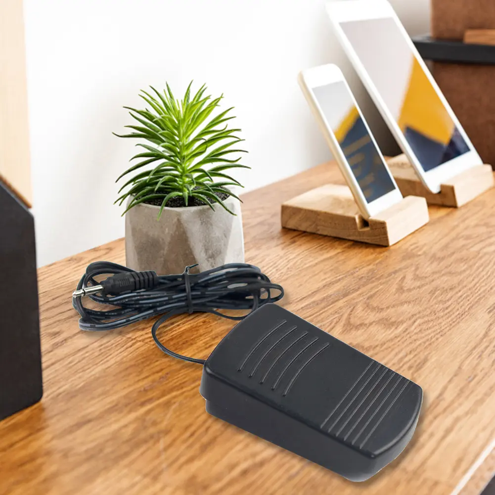 Sewing Machine Foot Control Pedal with Power Cord Foot Pedal Adjustor Control Portable Household Anti-slip for Fanghua 202 505