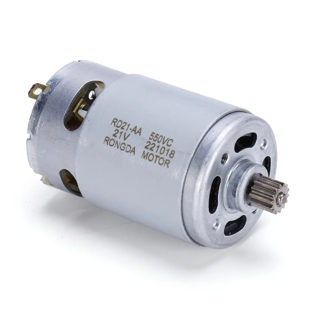21V Electric Motor 14 Teeth Geared Motor 28000RPM 8.2mm Gear Diameter Power Tool Accessories for 550 Motor Lithium Chainsaw