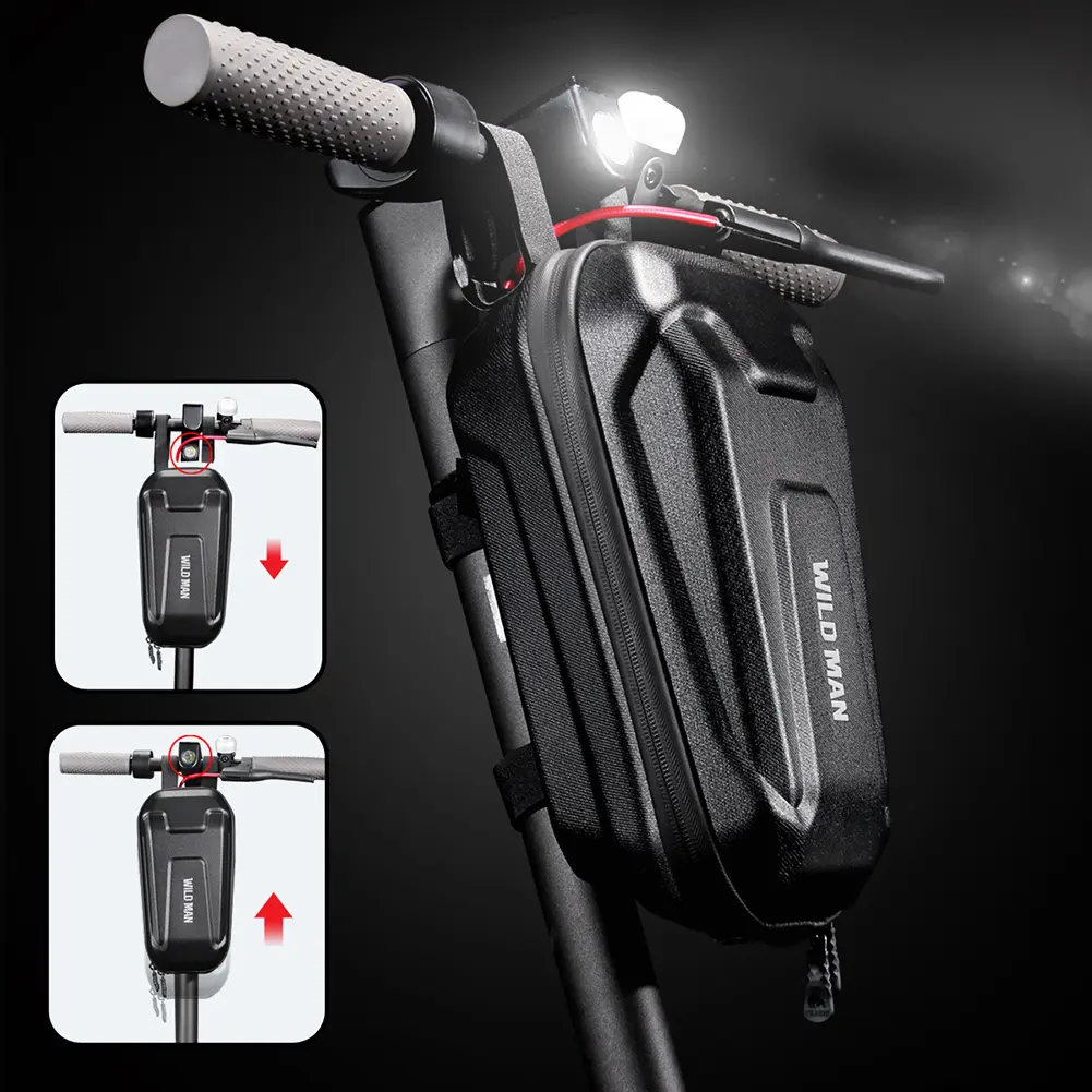 High Quality Folded Waterproof Electric Scooter Storage Bag Skateboard Front Handle Durable EVA Hard Shell Case Bags