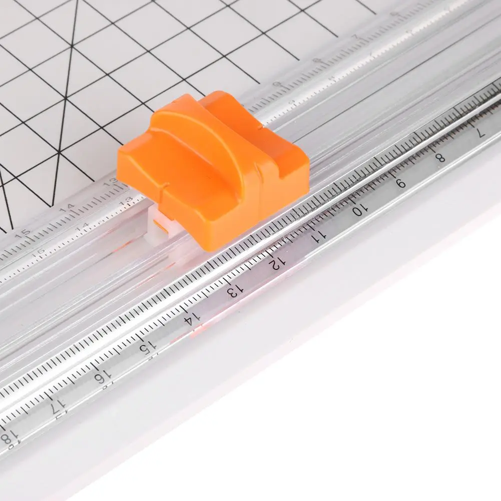1-50Pcs Portable A5 Paper Cutter Metal Blade Convenient with Automatic Security Safeguard for Coupon Craft Photos