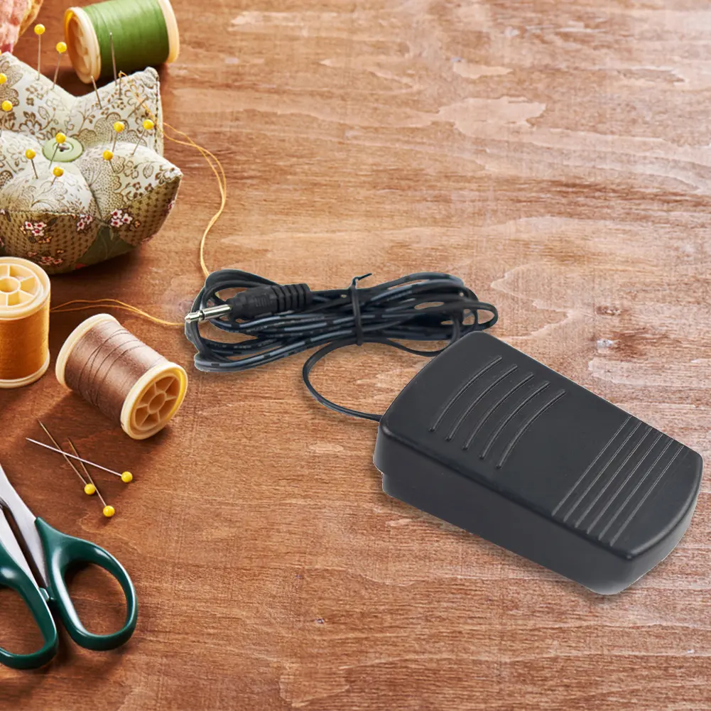 Sewing Machine Foot Control Pedal with Power Cord Foot Pedal Adjustor Control Portable Household Anti-slip for Fanghua 202 505