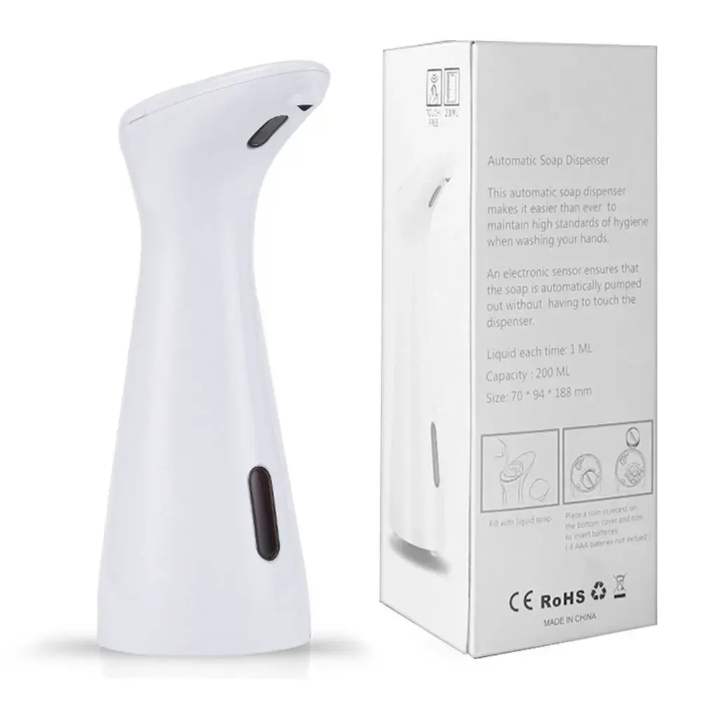 200ML Automatic Soap Dispenser Household Automatic Motion Soap Lotion Dispenser Touchless Waterproof Intelligent Liquid Dispense