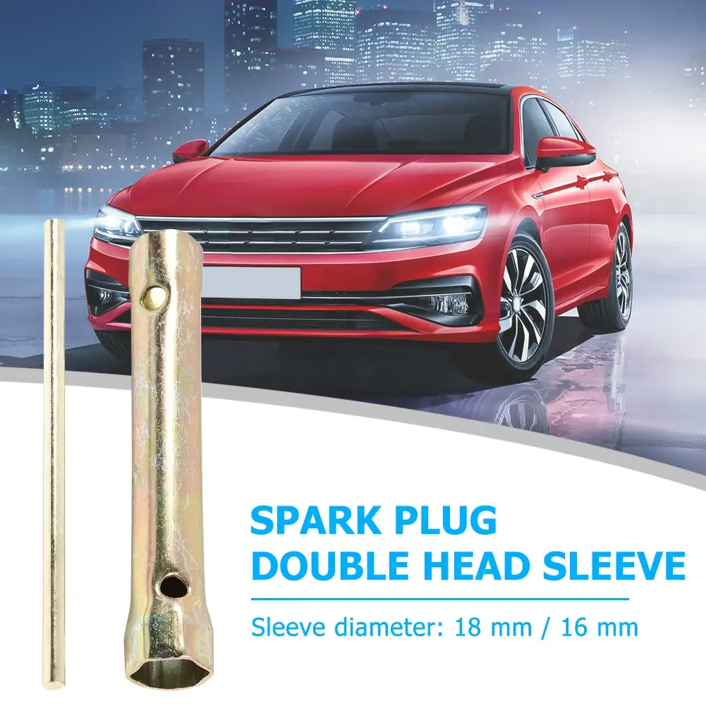 1-5Pcs 16mm/18mm Spark Plug Socket Wrench Tublar Box Double End Deep Reach Spanner Tool Double-ended Design Auto Car Accessories