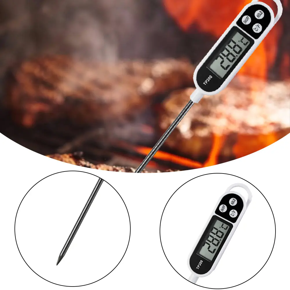 TP300 Electronic Temperature Probe Instant Read Digital Temperature Measuring Tool Digital Milk Thermometer for Home Kitchen Use