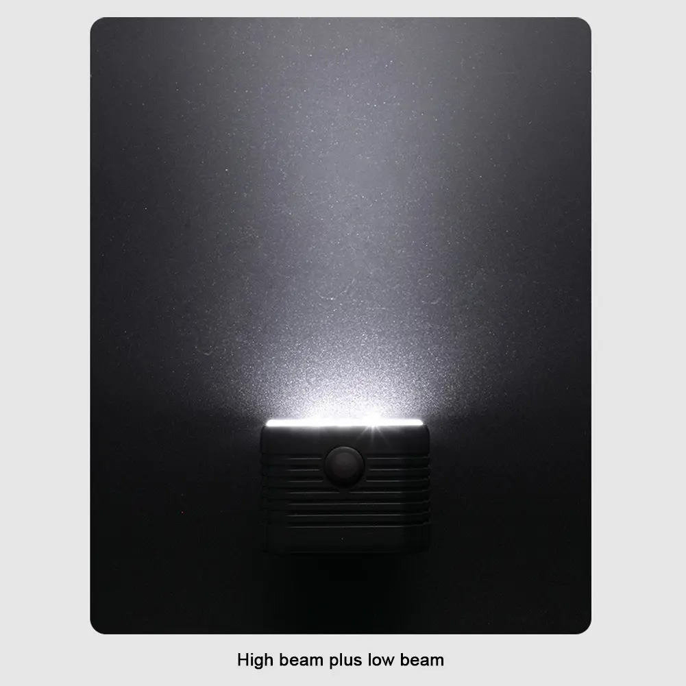 LED Bike Front Light Front Bike Headlight USB Charging with Horn Bike Warning Light 2 In 1 7 Light Modes Cycling Accessories