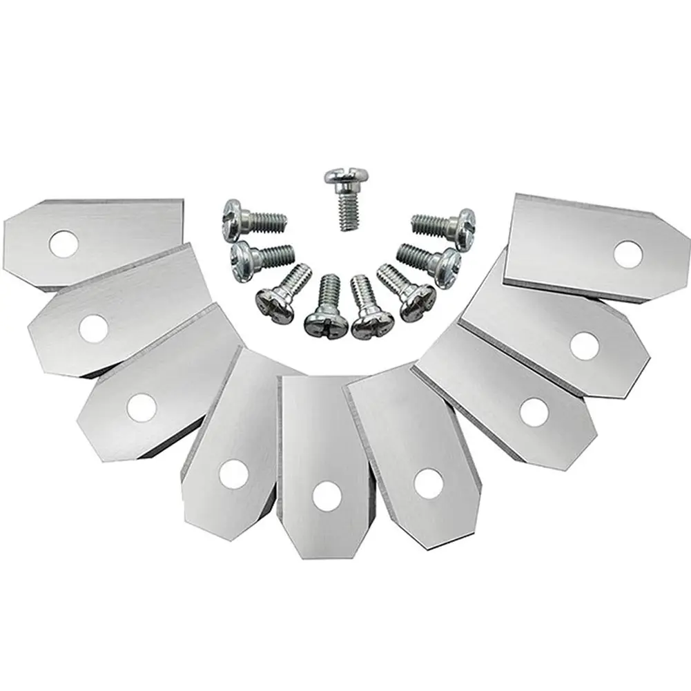 30PCS Grass Cutter Repair Accessories Stainless Steel Trimmer Blades 0.7 MM Sharp for Husqvarna Automower/Gardena Lawnmower