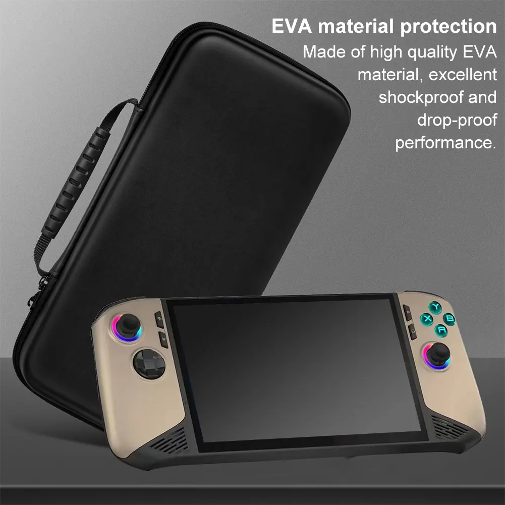 TPU Case + Bag for MSI Claw 8 AI+ Handheld Game Console Case Soft Protective Cover Shockproof Protective Case Anti-Scratch