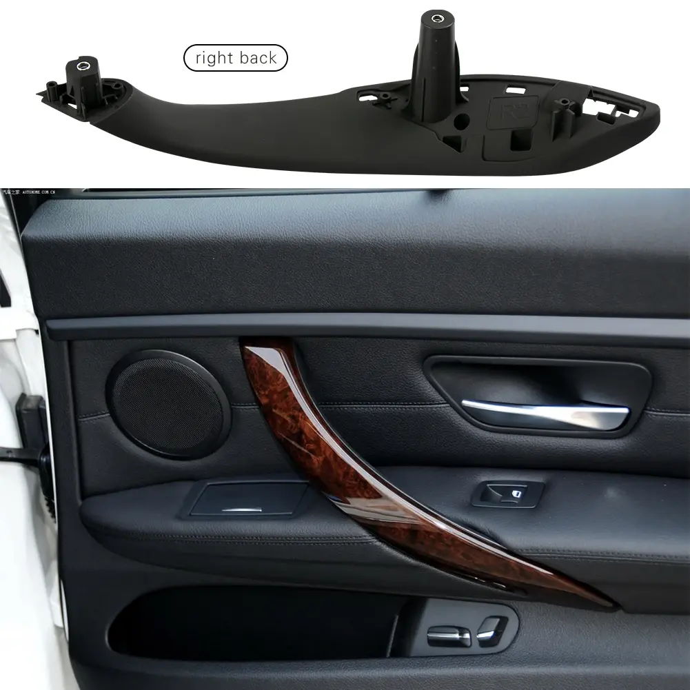 For BMW F30 F35 3 Series 2012-2019 Black Interior Door Pull Handle Inside Panel with Cover Trim Car Asseccories 1/4PCS