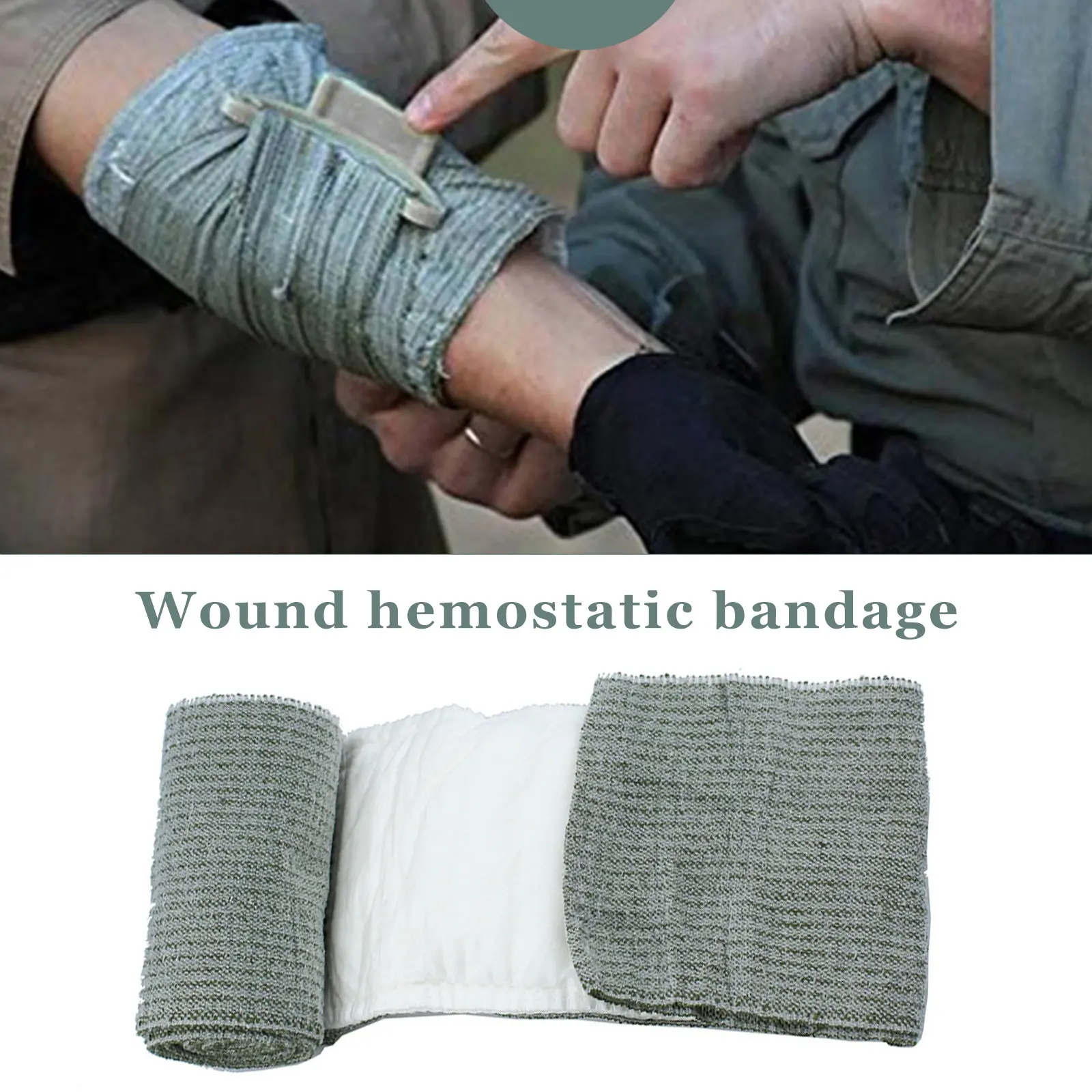 4/6 inches Medical Compression Bandage for Arm Leg Heads Hemostatic Bandage First Aid Trauma Tourniquet 1-10Pcs