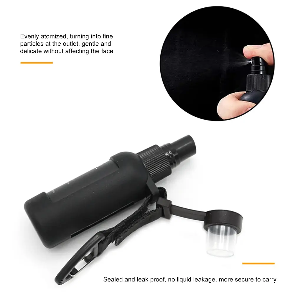 Outdoor Camping Travel Spray Bottle 50ml Alcohol Dispenser Bottle Leak Proof Refillable Mist Spray Bottles Liquid Containers