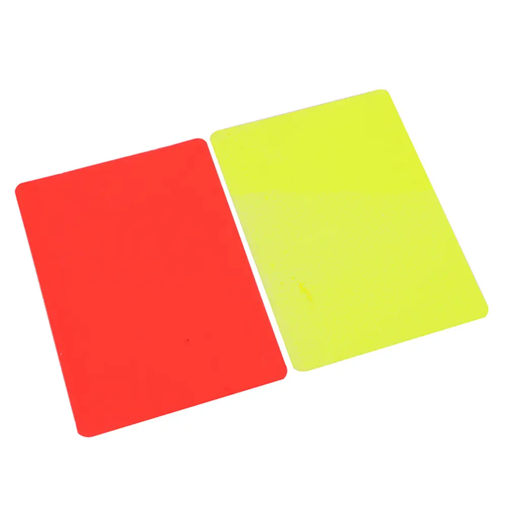 1-10pcs Red Card Skillful Manufacture Soccer Referee Tool Red Yellow Cards for Football Match Training 3.2x4.3 inch