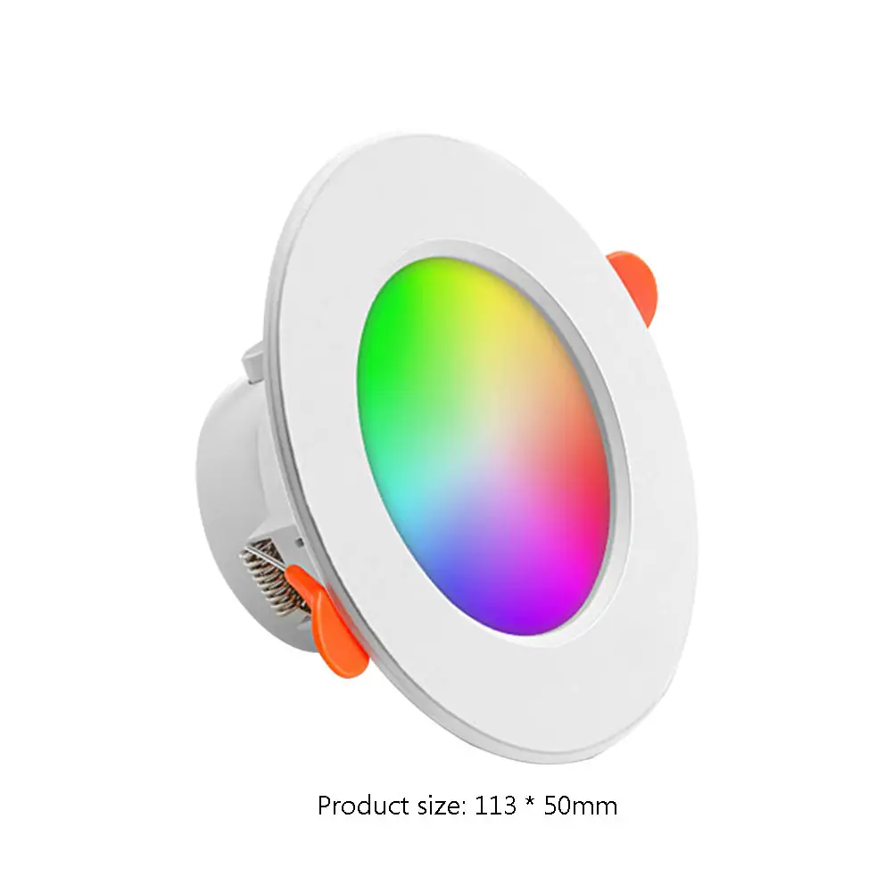 5/10pcs 10W Smart LED Downlight Bluetooth-Compatible Round Panel Light for Home Lighting