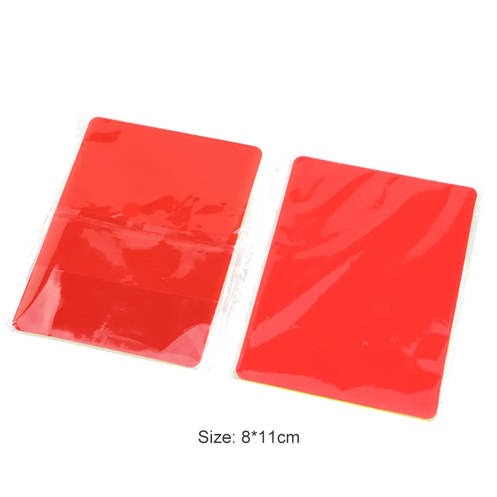 1-10pcs Red Card Skillful Manufacture Soccer Referee Tool Red Yellow Cards for Football Match Training 3.2x4.3 inch