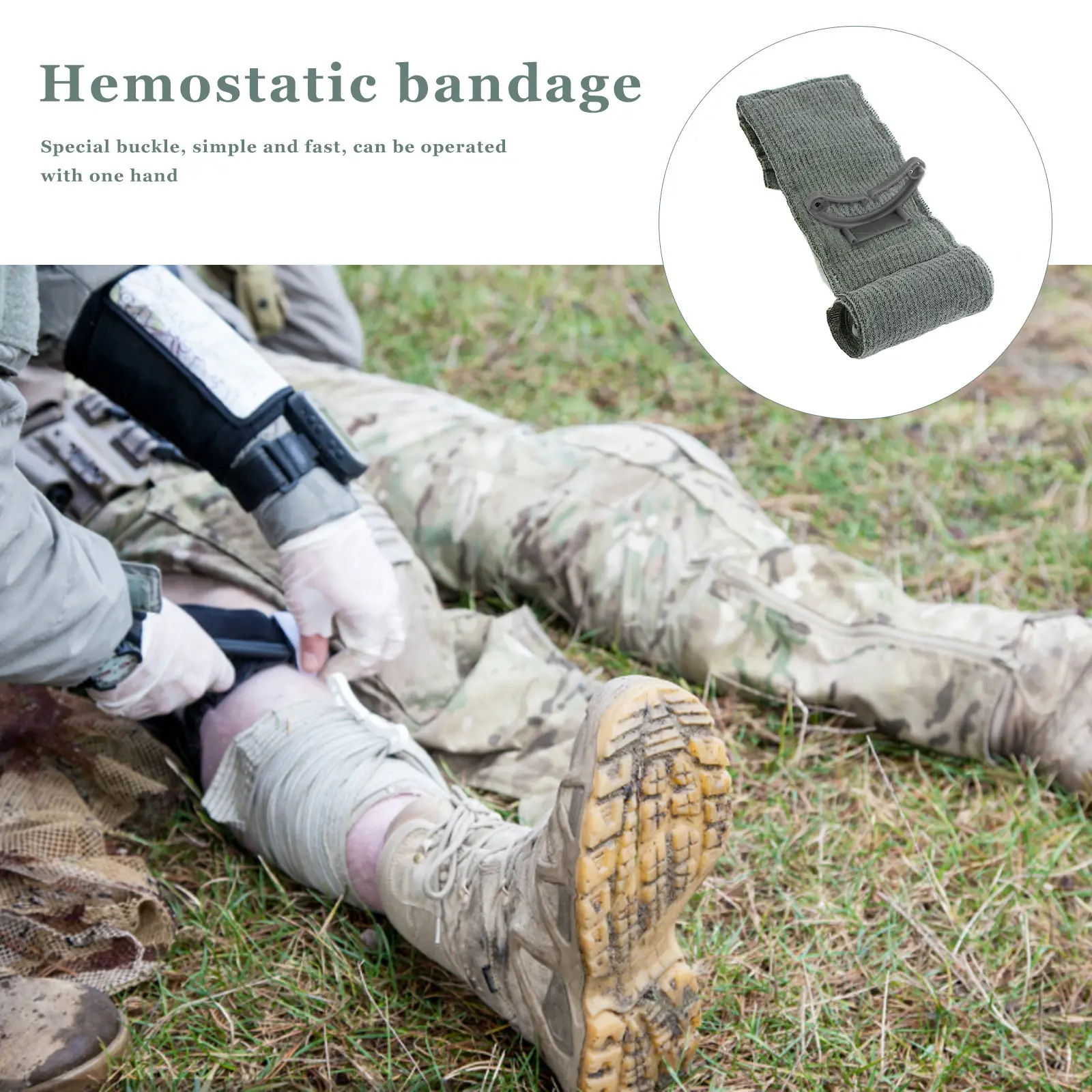 4/6 inches Medical Compression Bandage for Arm Leg Heads Hemostatic Bandage First Aid Trauma Tourniquet 1-10Pcs