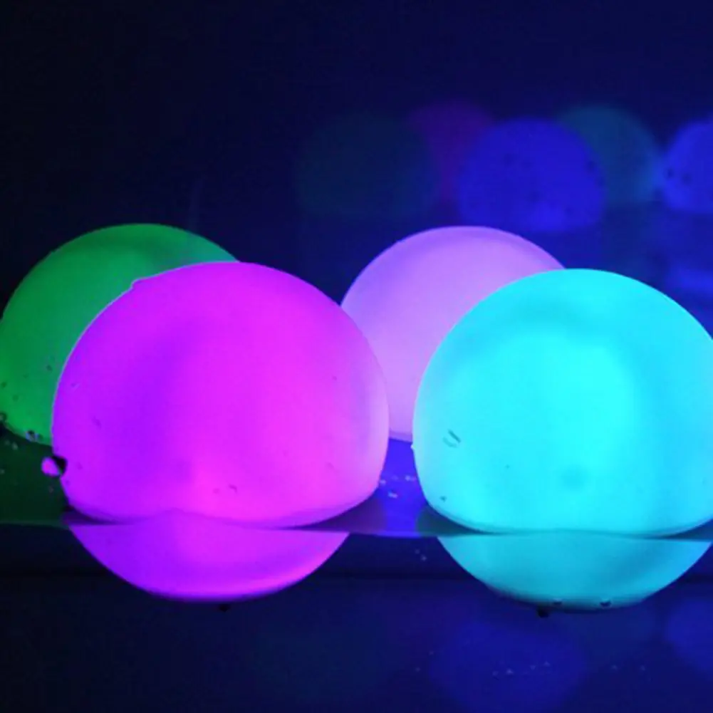 1-5PCS Beach Summer Outdoor Pool Play Ball Swimming Toy Water Game Sport LED Light Ball
